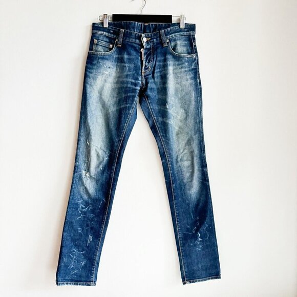 DSquared Artist Roadie Slim Fit Low Rise jeans 32"W - Picture 1 of 10